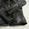 バンソンVANSONENFシングルライダースブラック(アメリカ製米国製エンフィールド襟付レザージャケット革ジャン）