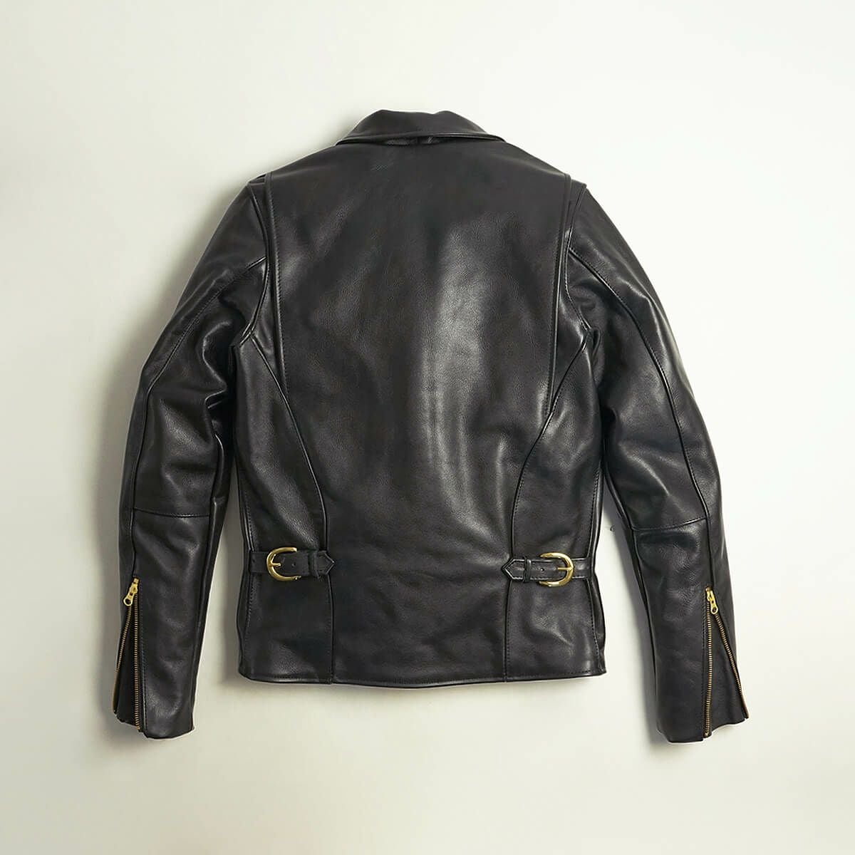 バンソンVANSONENFシングルライダースブラック(アメリカ製米国製エンフィールド襟付レザージャケット革ジャン）