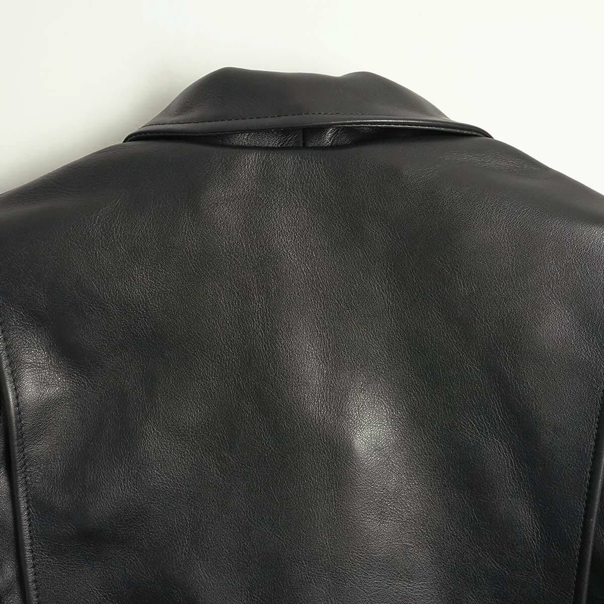 バンソンVANSONENFシングルライダースブラック(アメリカ製米国製エンフィールド襟付レザージャケット革ジャン）