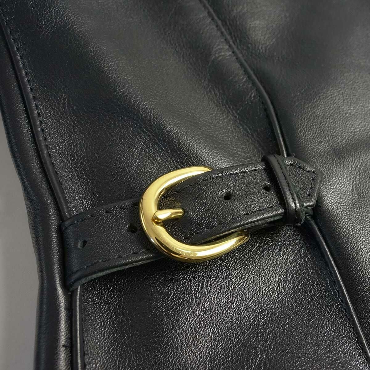 バンソンVANSONENFシングルライダースブラック(アメリカ製米国製エンフィールド襟付レザージャケット革ジャン）