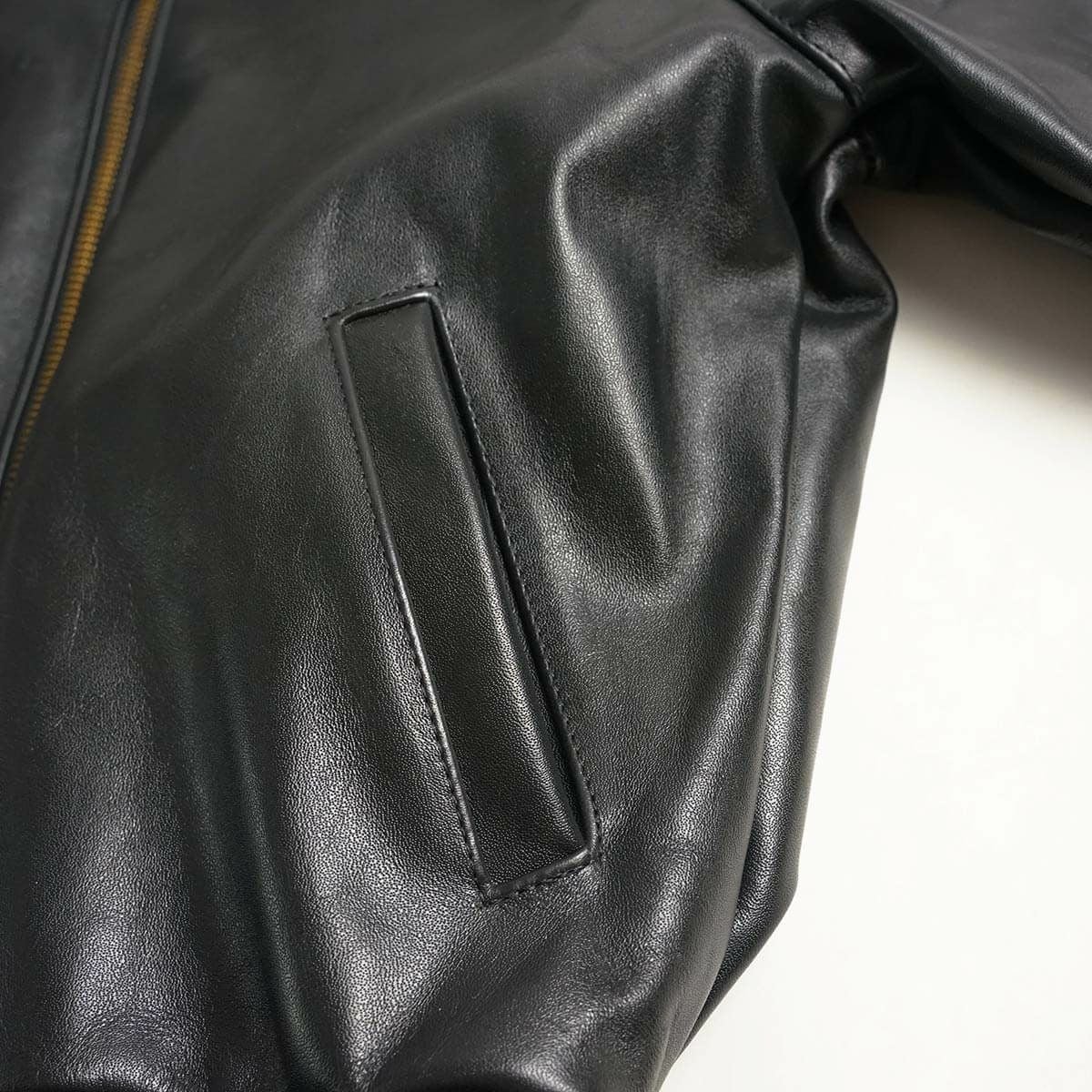 バンソンVANSONTJチームジャケットブラック(アメリカ製米国製レザージャケットスタジャン革ジャン）