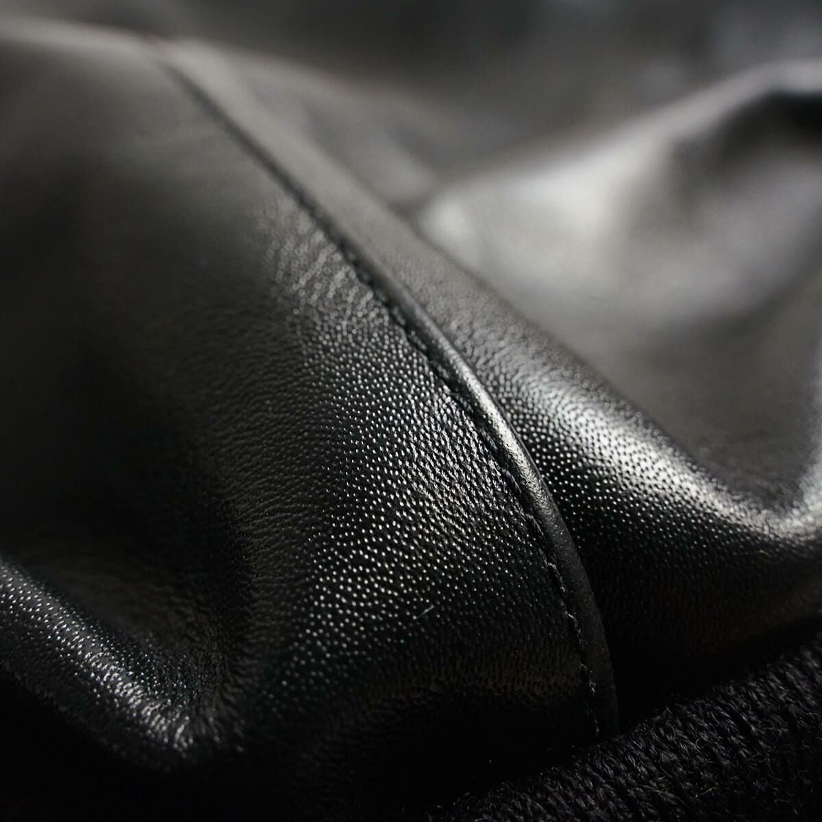 バンソンVANSONTJチームジャケットブラック(アメリカ製米国製レザージャケットスタジャン革ジャン）