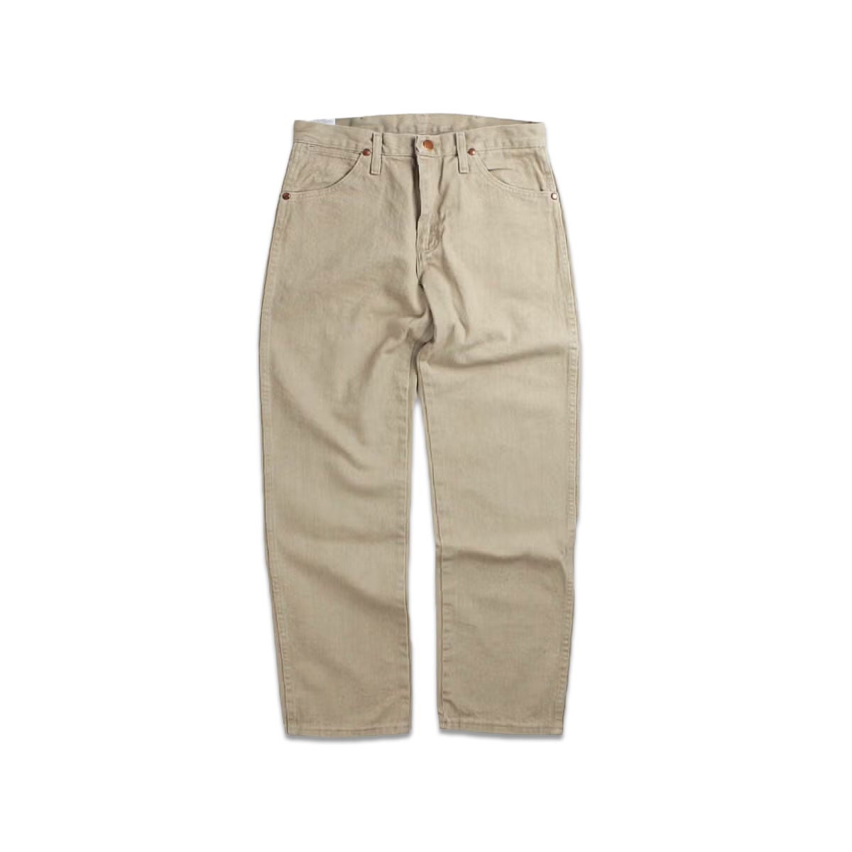 ラングラーWrangler13MWZカウボーイカットジーンプリウォッシュドタン｜COWBOYCUTJEANPREWASHEDTANメンズ綿コットン100％サイズウエスト28-42レングス30-36ストレートシルエット13.75オンス後染めカラーデニム