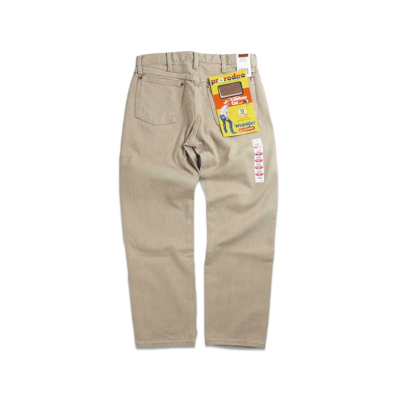 ラングラーWrangler13MWZカウボーイカットジーンプリウォッシュドタン｜COWBOYCUTJEANPREWASHEDTANメンズ綿コットン100％サイズウエスト28-42レングス30-36ストレートシルエット13.75オンス後染めカラーデニム
