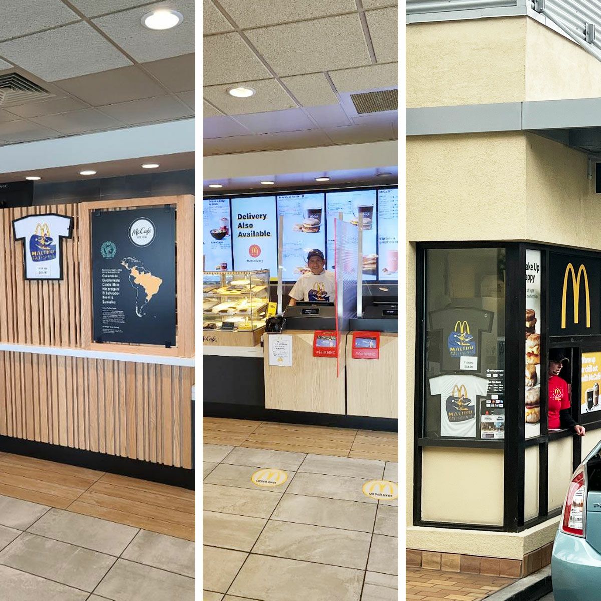 マクドナルドTシャツ波乗りドナルドマリブ店限定ホワイト大きいサイズ