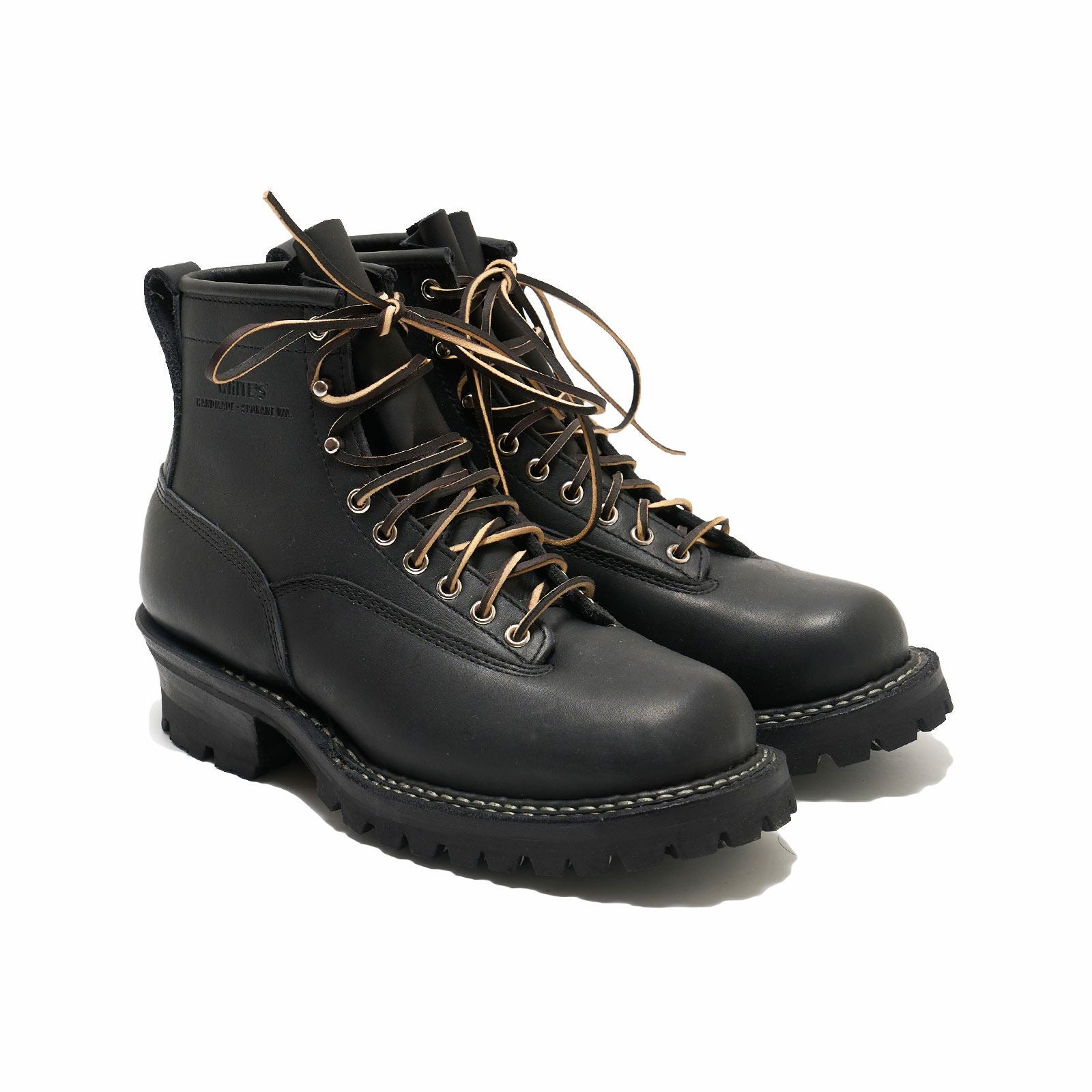 ホワイツブーツWHITE’SBOOTSスモークジャンパー6"ブラックドム