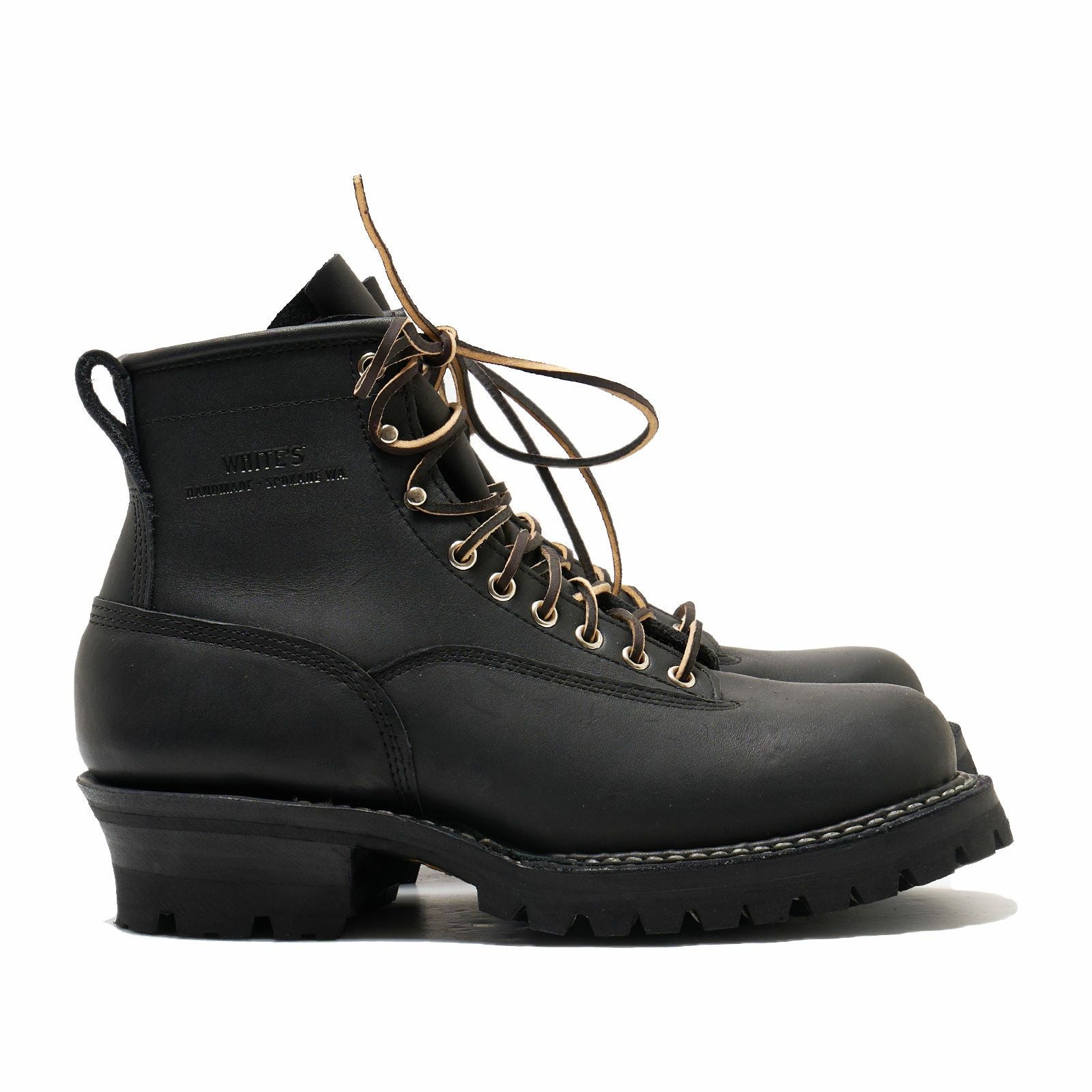 ホワイツブーツWHITE’SBOOTSスモークジャンパー6"ブラックドム