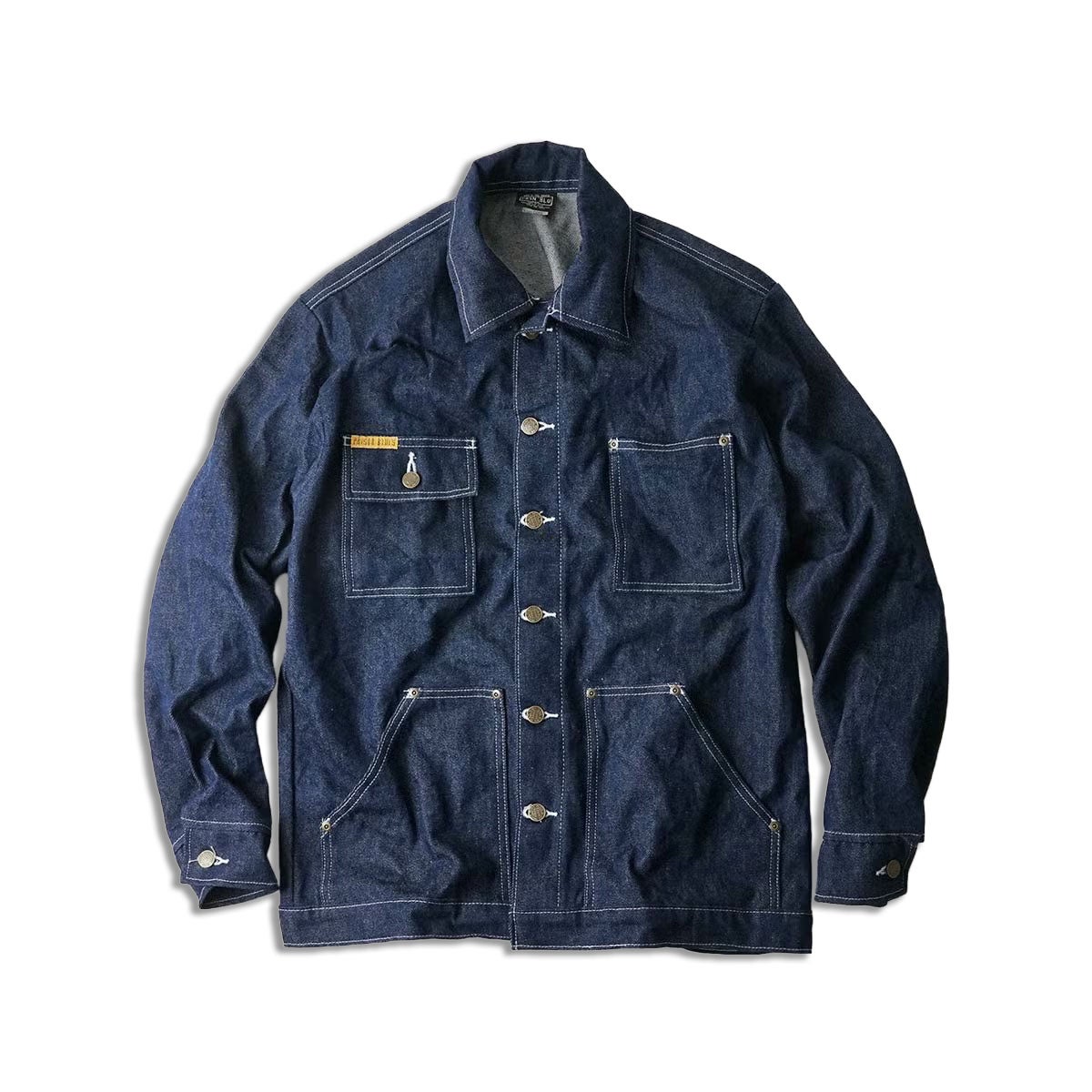 プリズンブルース PRISON BLUES デニムヤードコート リジッドブルー