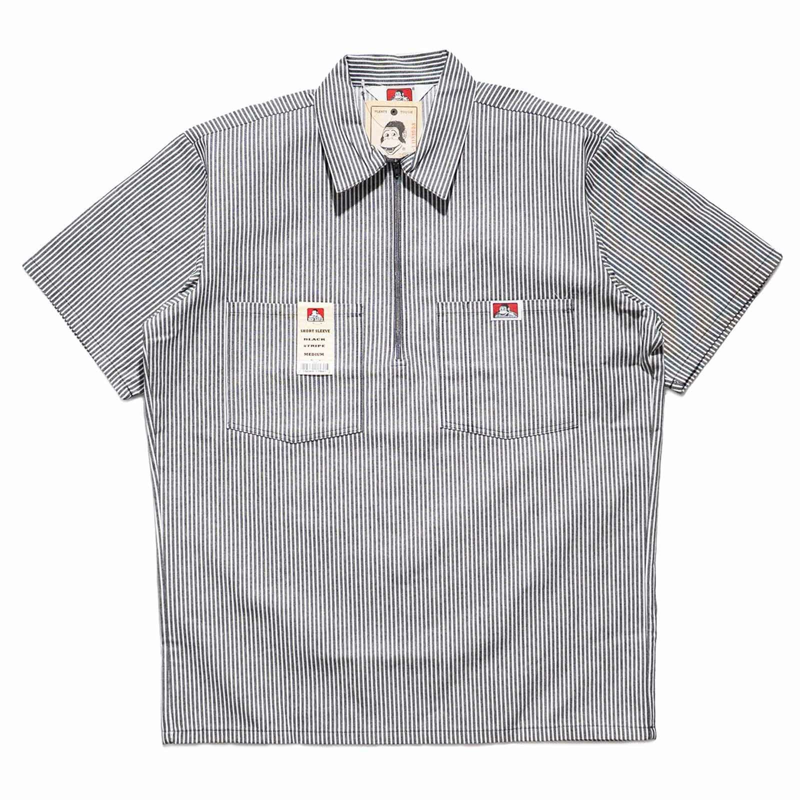 ベンデイビスBENDAVIS半袖1/2ジップワークシャツアメリカ流通モデル