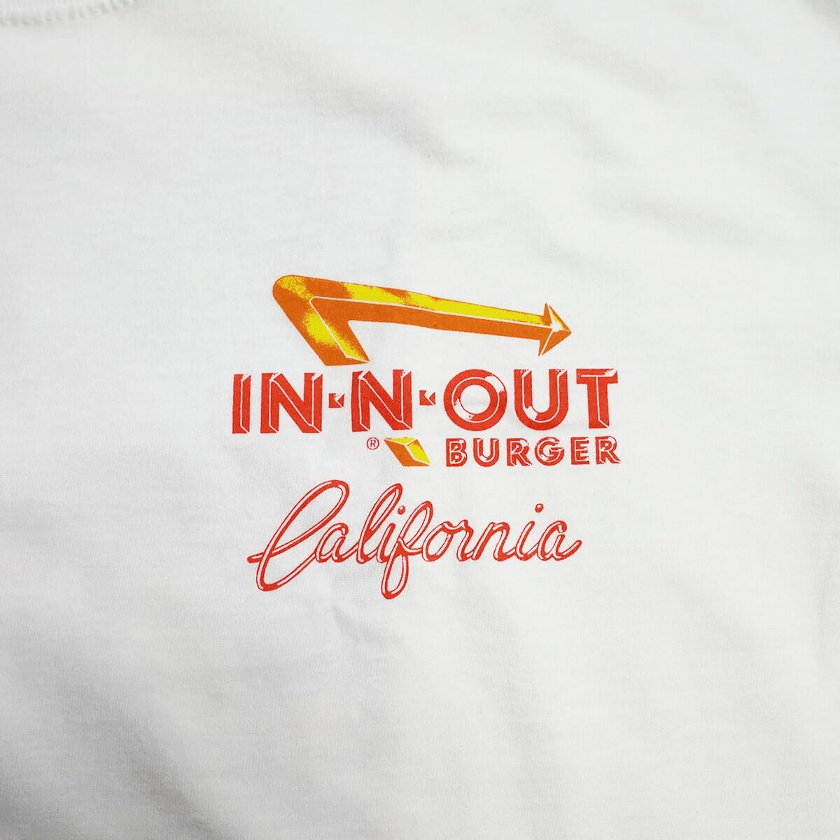 インアンドアウトバーガー半袖Tシャツ2004フレッシュアンドファーストカリフォルニアホワイト