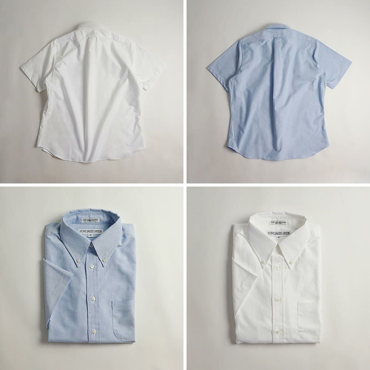 インディビジュアライズドシャツINDIVIDUALIZEDSHIRTS半袖ボタンダウンシャツケンブリッジオックスフォード(アメリカ製前開きフルボタン）