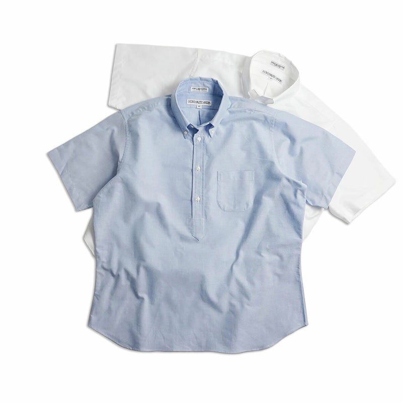 インディビジュアライズドシャツINDIVIDUALIZEDSHIRTS半袖ボタンダウンプルオーバーシャツケンブリッジオックスフォード(アメリカ製プルオーバー）