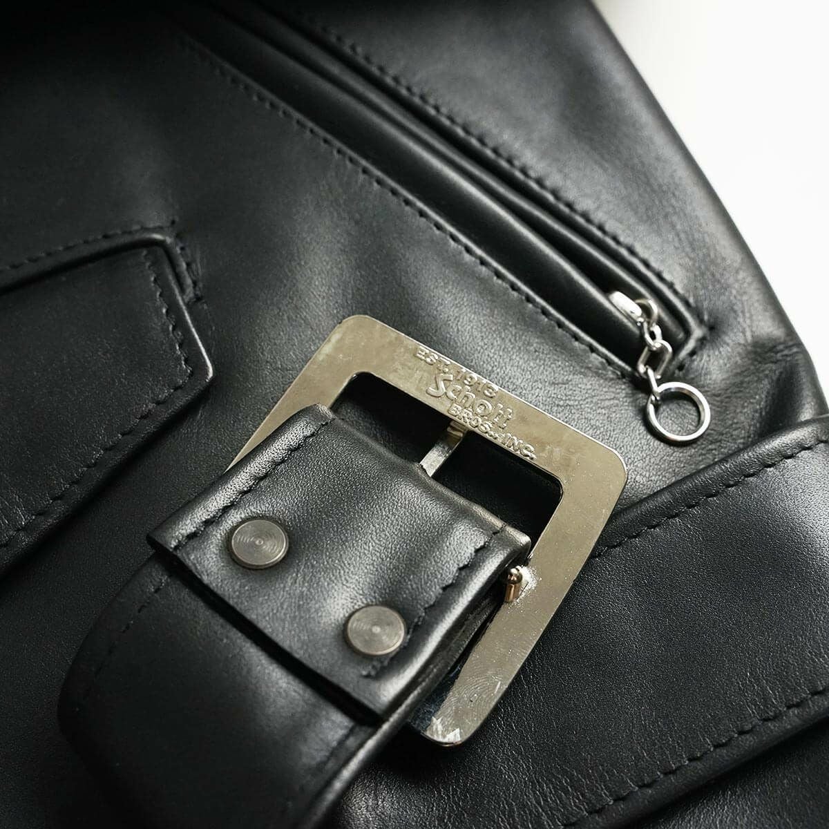 ショットSCHOTT613ダブルライダースブラックMADEINUSA
