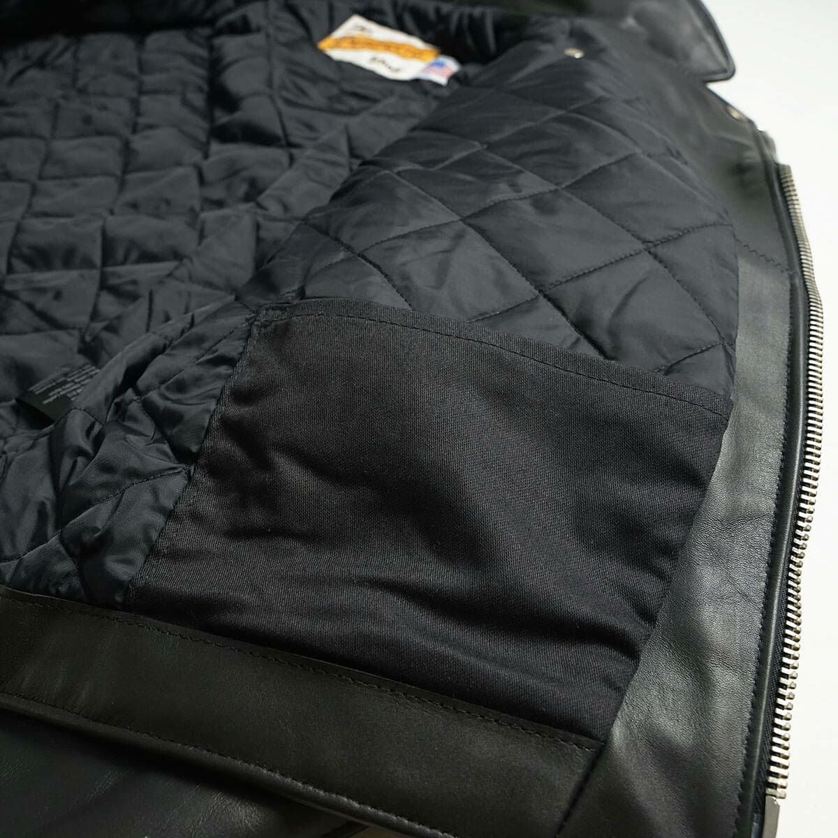 ショットSCHOTT613ダブルライダースブラックMADEINUSA