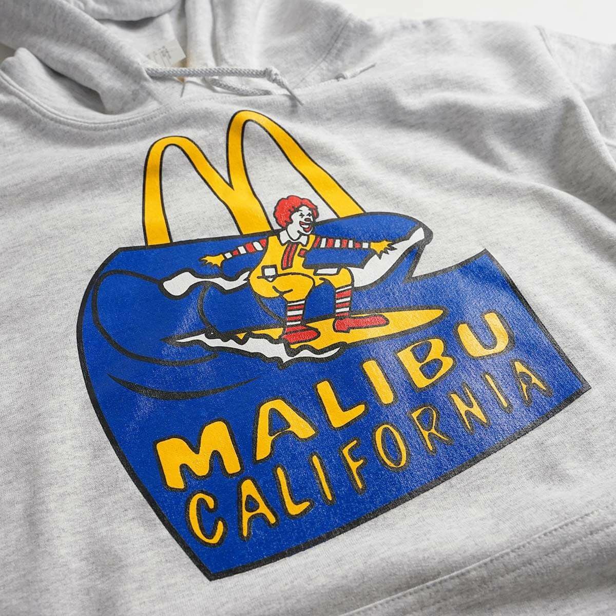 マクドナルドプルオーバーフードスウェット波乗りドナルドマリブ店限定