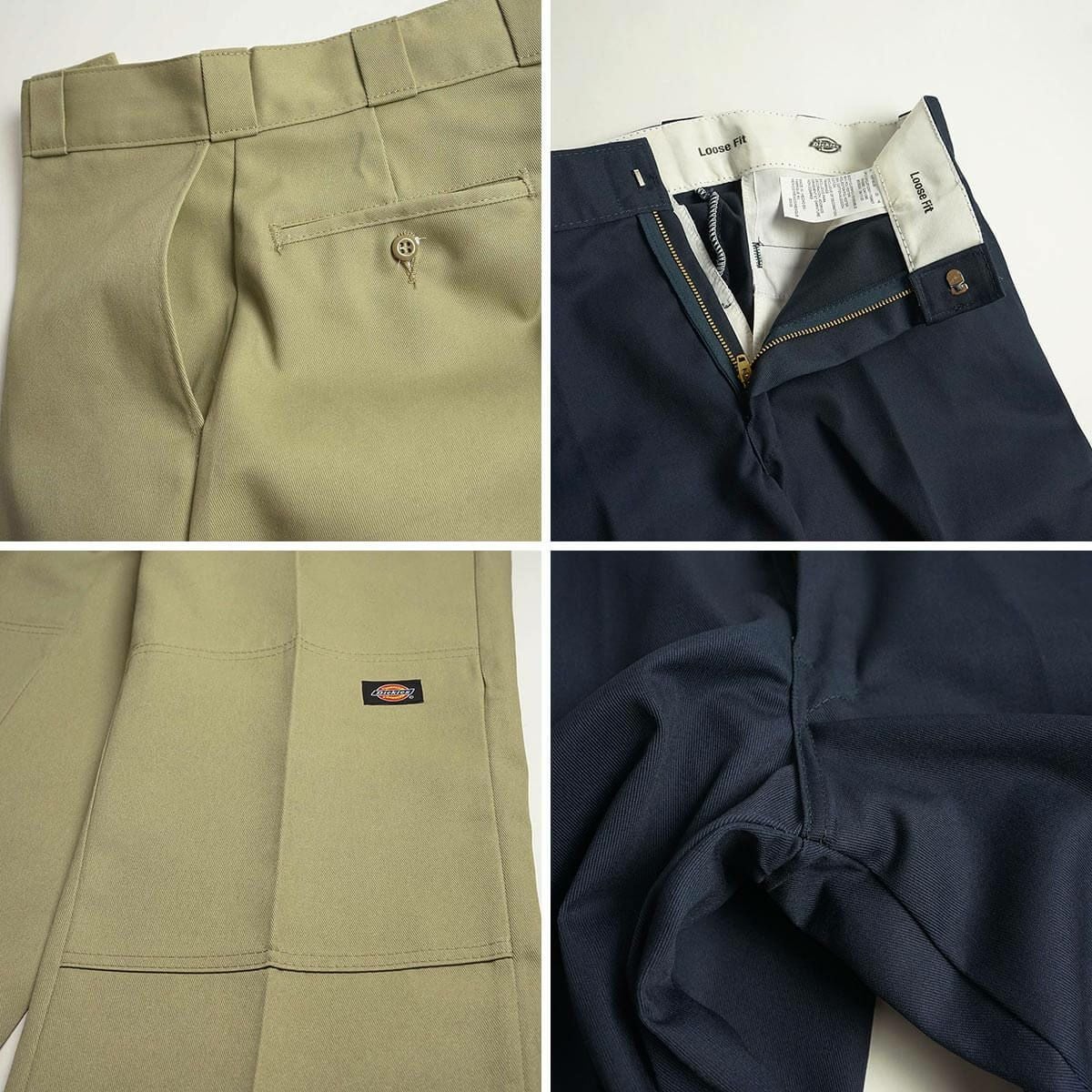Dickies85283ルーズフィットダブルニーワークパンツ(メンズW28-40L30-32TCツイルチノパンワークパンツワークチノ)