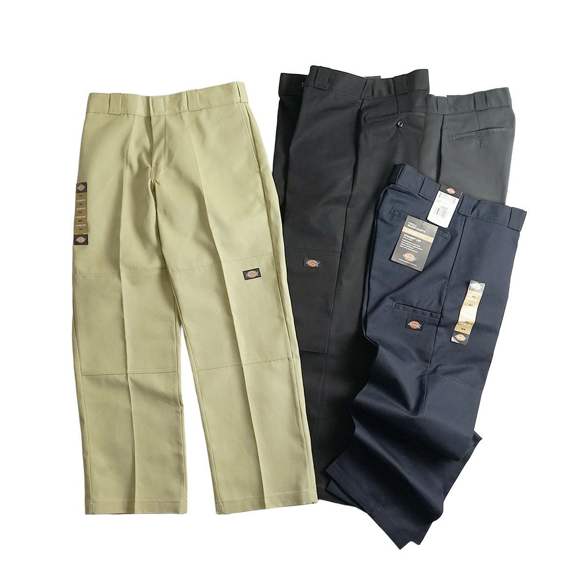 Dickies85283ルーズフィットダブルニーワークパンツ(メンズW28-40L30-32TCツイルチノパンワークパンツワークチノ)
