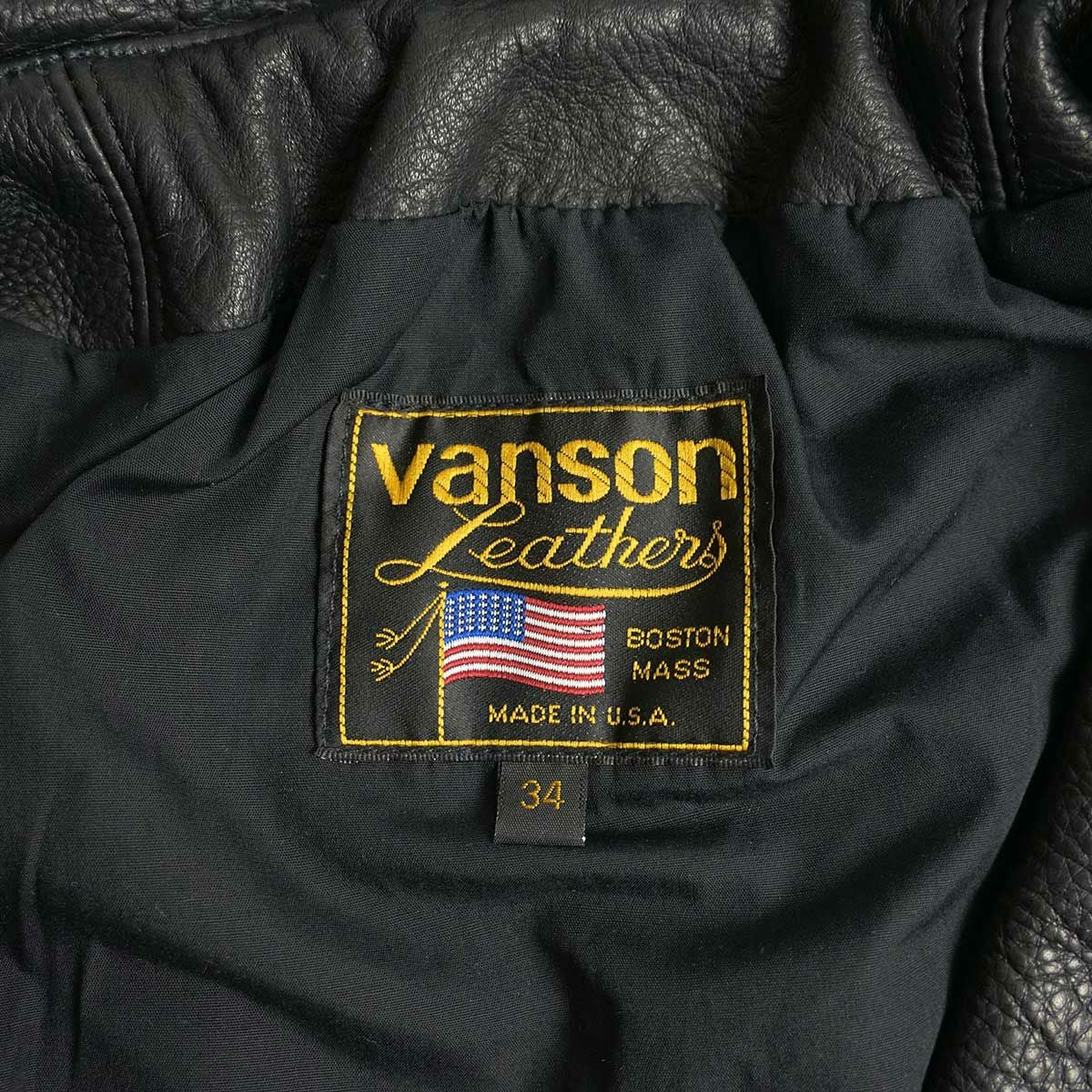 バンソンVANSONC2Rダブルライダースソフトカウレザースキニアーフィット｜メンズライダースレザージャケットアメリカ製革ジャンスリムタイトサテン裏地本革牛革MADEINUSAサイズ34-46アウターブランド