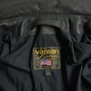 バンソンVANSONエンフィールド襟付きシングルライダースソフトカウレザースキニアーフィット(メンズアメリカ製ENFIELDレザージャケット革ジャン）