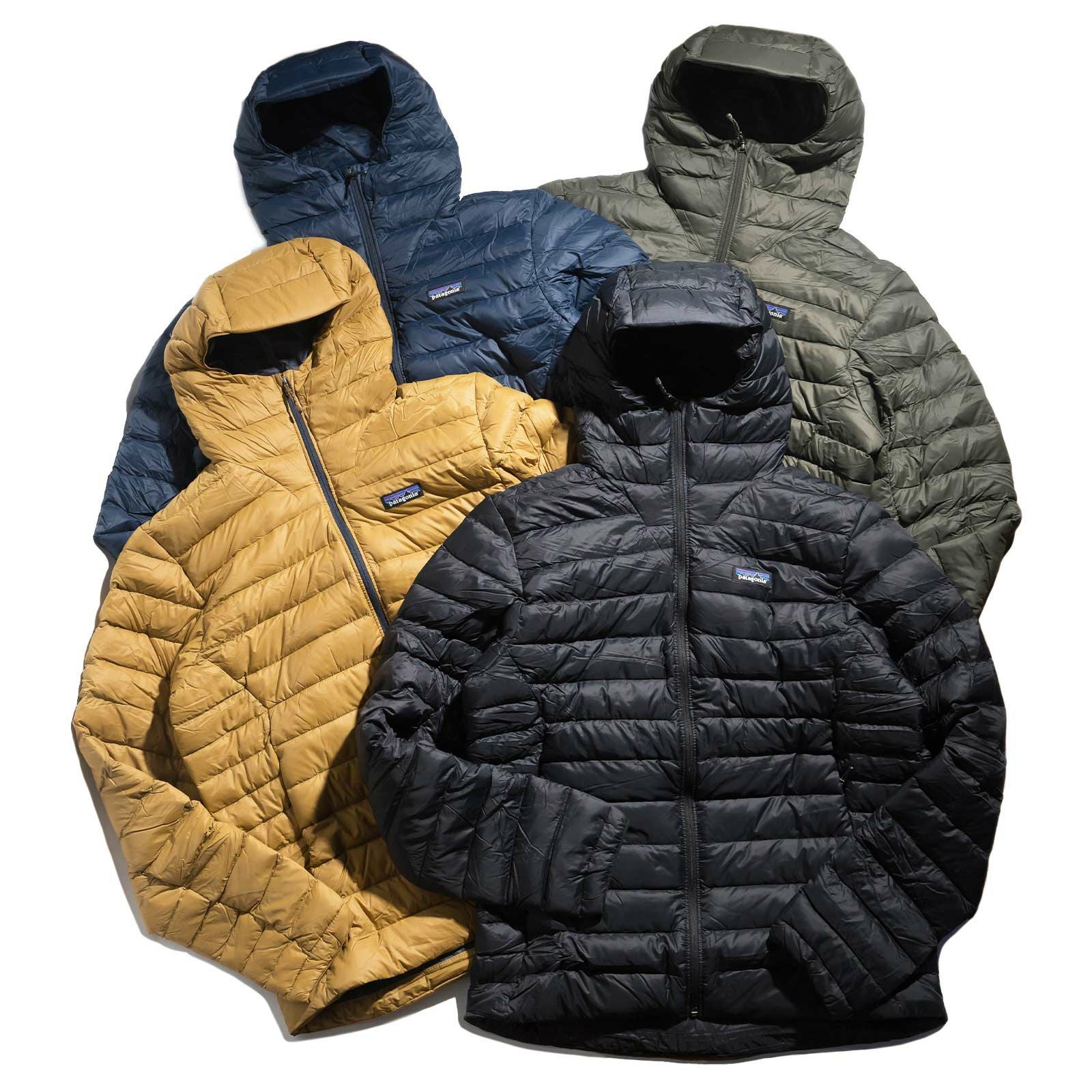 着画あり　Patagonia ダウンセーターフーディー　ブラック　M EDIFICE（エディフィス）の「patagonia / パタゴニア ダウンセーター
