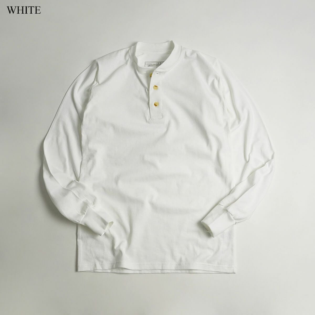 ユニオンラインUNIONLINE長袖ヘンリーネックTシャツ