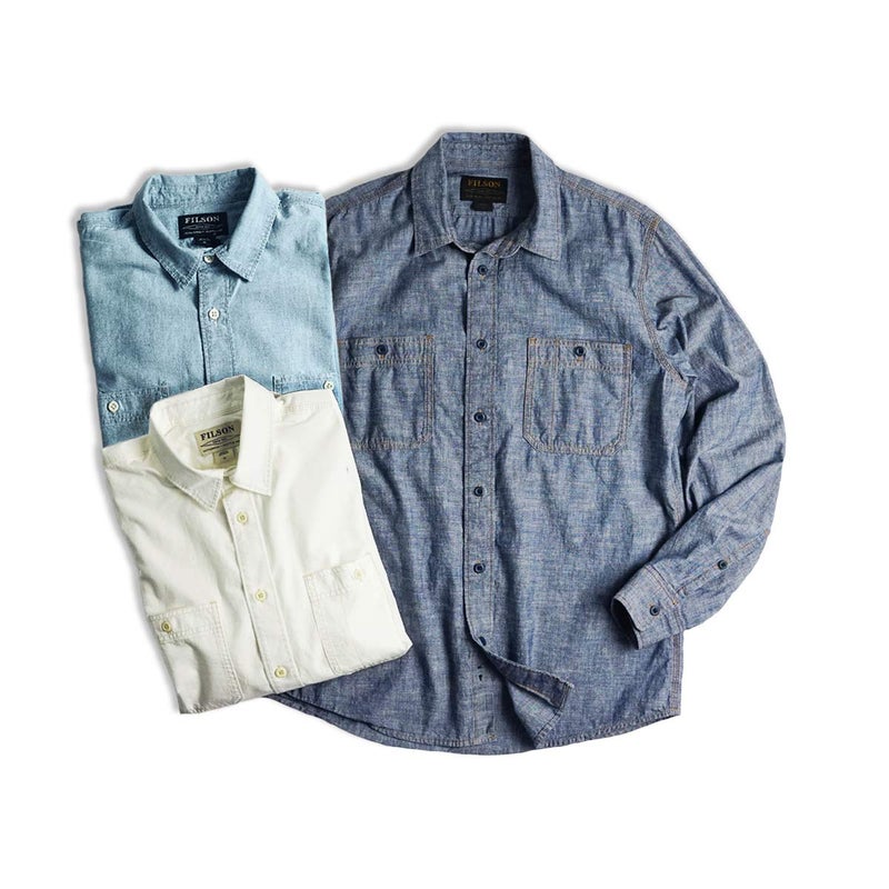フィルソンFILSONシャンブレーCPOシャツ20189139メンズXS-XXLコットンシャンブレーワークシャツミリタリーシャツ