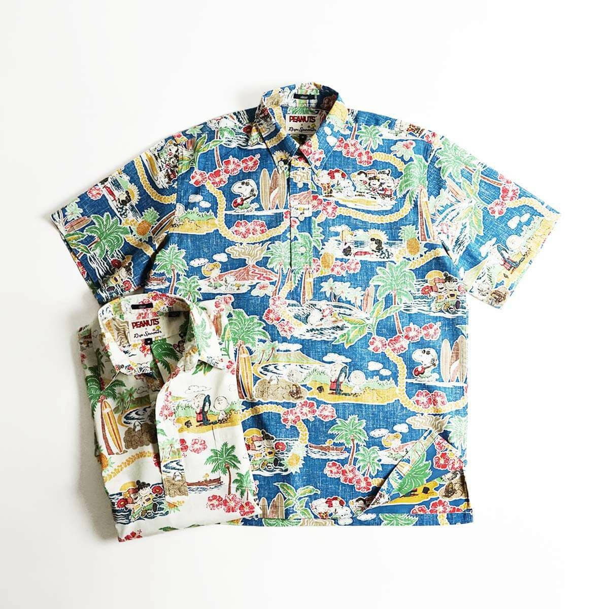 レインスプーナー × ピーナッツ REYN SPOONER X PEANUTS 半袖 アロハ