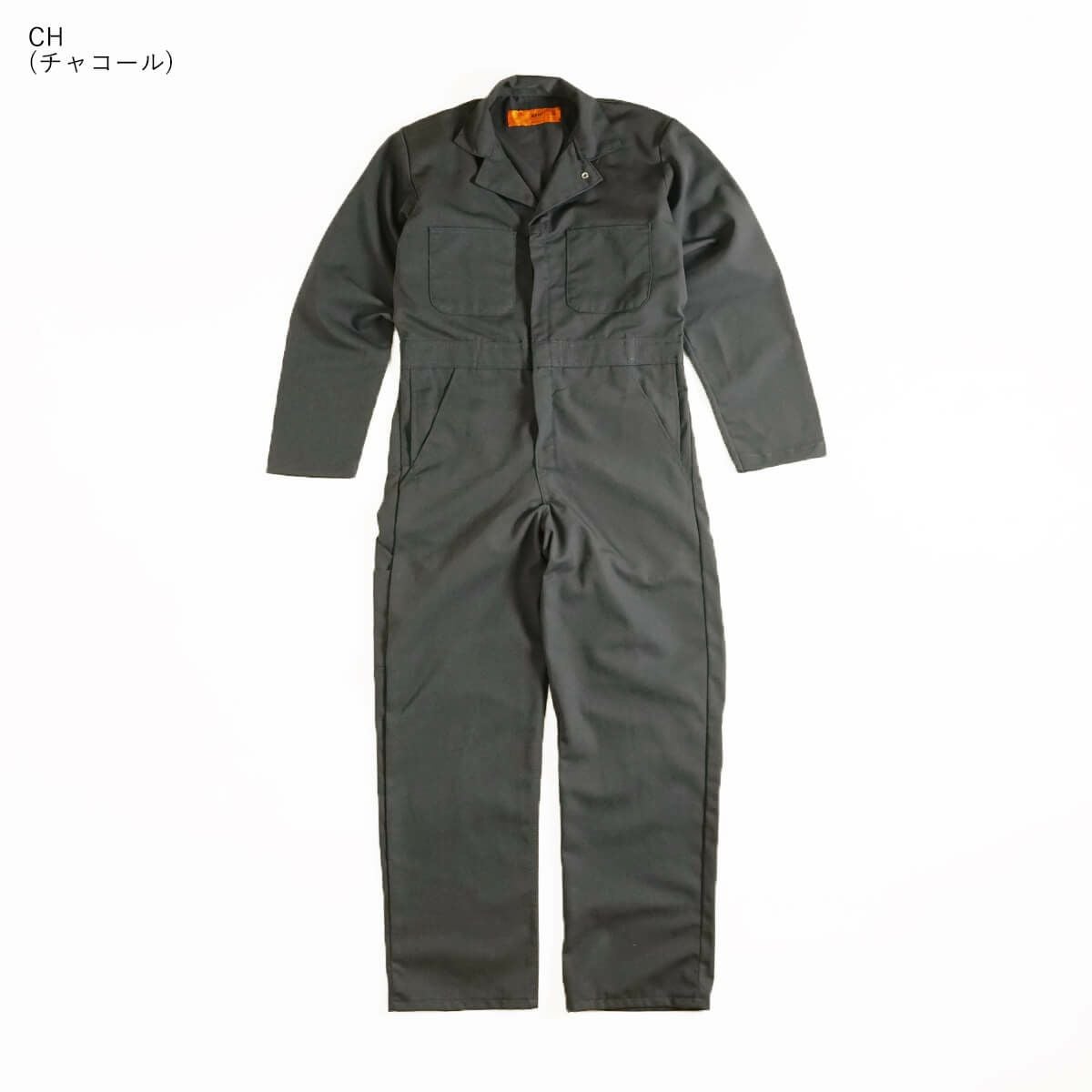 レッドキャップREDKAP#CT10ツイルアクションバックカバーオール(メンズ36-44つなぎ作業着長袖TCツイル）