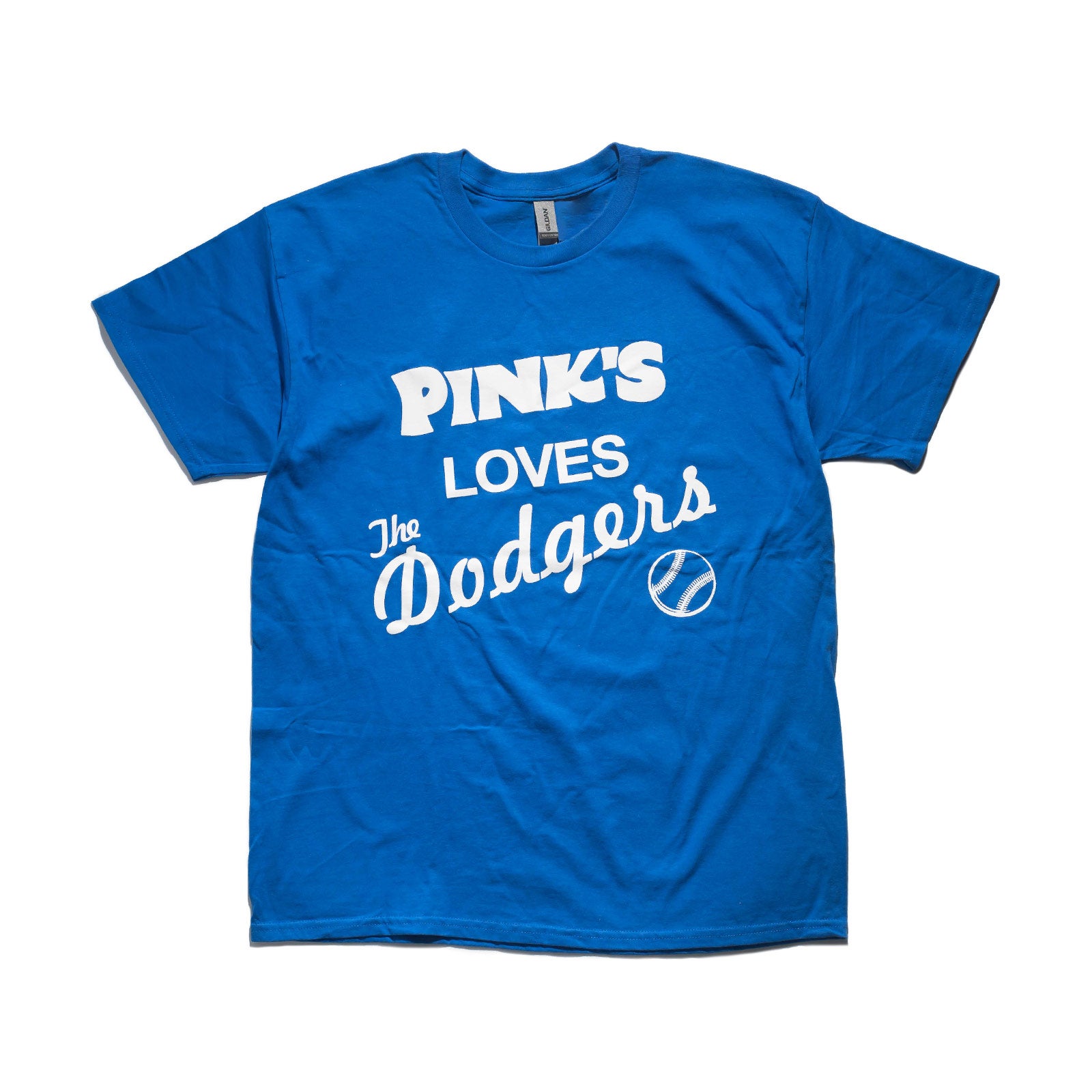 ピンクスホットドッグスPINK’SHOTDOGS半袖Tシャツピンクスラブズドジャーズ