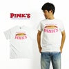 ピンクスホットドッグスPINK’SHOTDOGS半袖Tシャツ別注ピンクスフロントプリント（メンズS-XXL海外買い付けご当地）