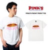 ピンクスホットドッグスPINK’SHOTDOGS半袖Tシャツ別注ピンクスフロントプリント（メンズS-XXL海外買い付けご当地）