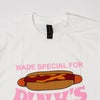 ピンクスホットドッグスPINK’SHOTDOGS半袖Tシャツ別注ピンクスフロントプリント（メンズS-XXL海外買い付けご当地）