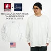 ベイサイドBAYSIDEJalana別注7オンス長袖バインダーネックポケットTシャツユニオンメイドビッグサイズ大きいサイズ