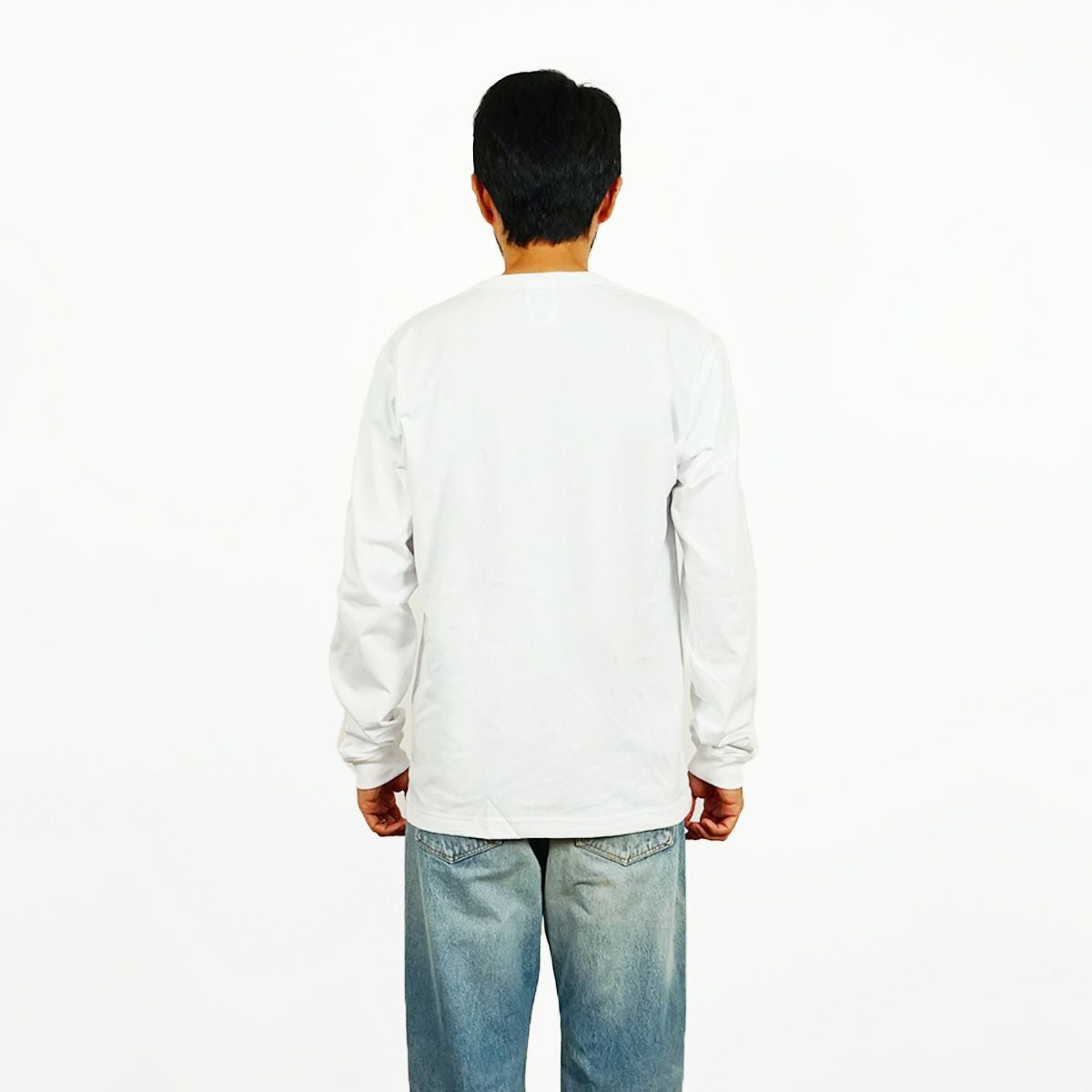 ベイサイドBAYSIDEJalana別注7オンス長袖バインダーネックポケットTシャツユニオンメイド
