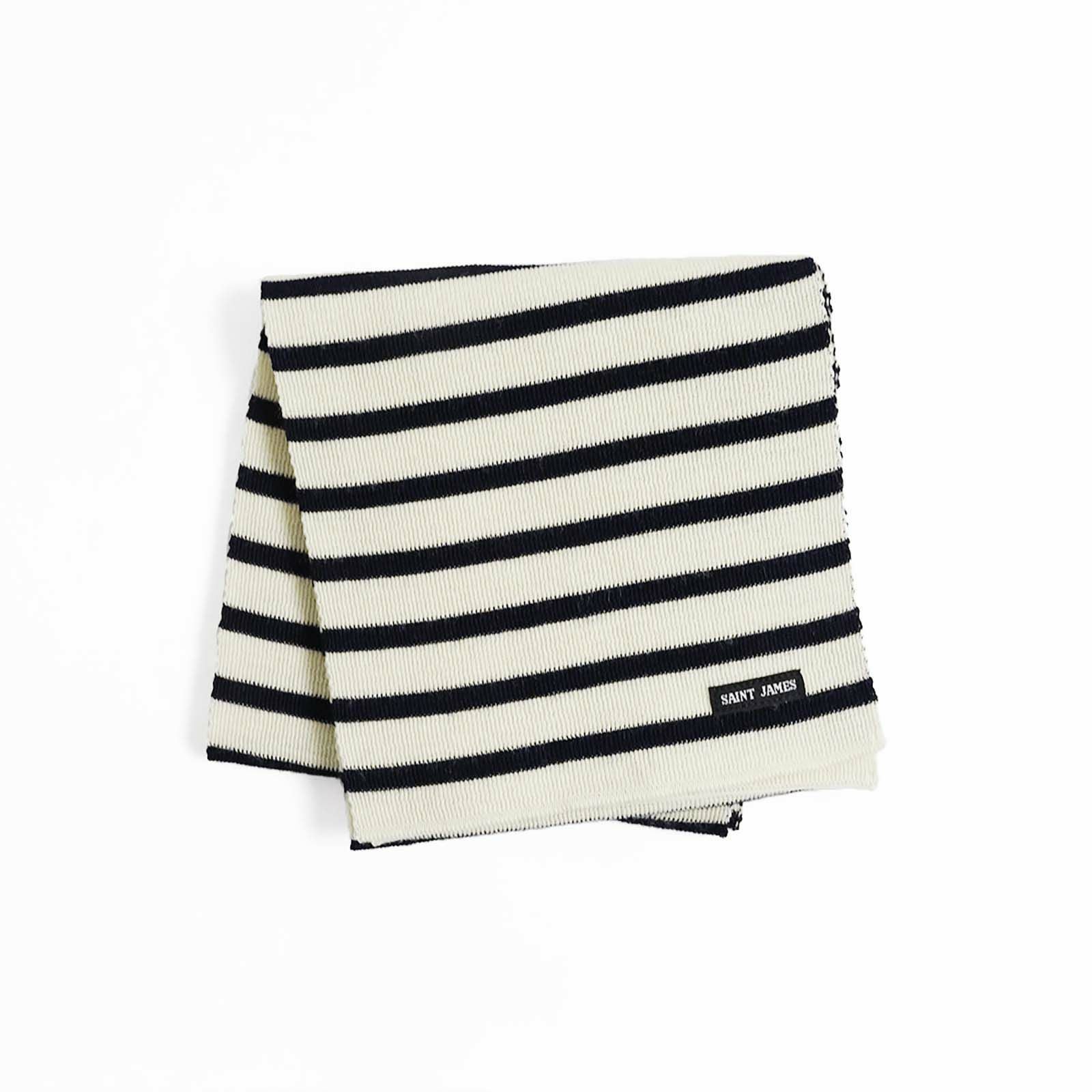 セントジェームスSAINTJAMESウールマフラースカーフレイ（メンズレディースSCARFRAYEボーダーフランス製）