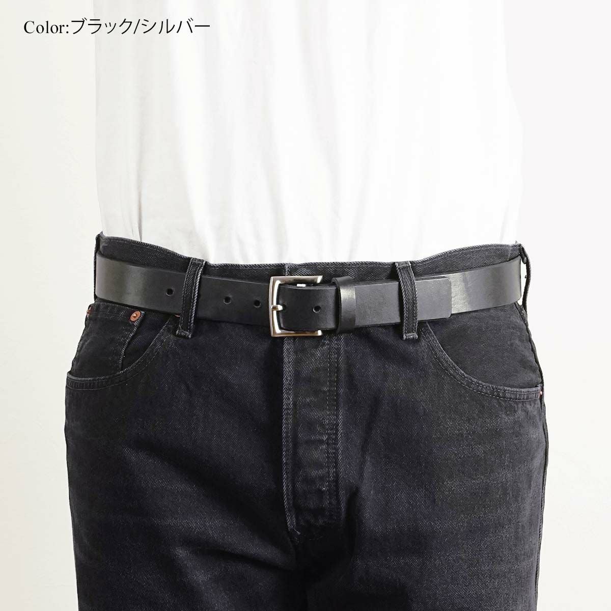 エズラアーサーEzraArthurNo.1レザーベルト(アメリカ製米国製メンズ32-38インチハーマンオークブライドルレザー)