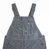キーKEYヒッコリーストライプビブオーバーオール（273-47メンズ30-46インチ作業服作業着つなぎ12オンス）