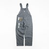 キーKEYヒッコリーストライプビブオーバーオール（273-47メンズ30-46インチ作業服作業着つなぎ12オンス）