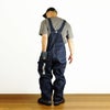キーKEYデニムビブオーバーオール（273-41メンズ30-46インチ作業服作業着つなぎ12オンス）
