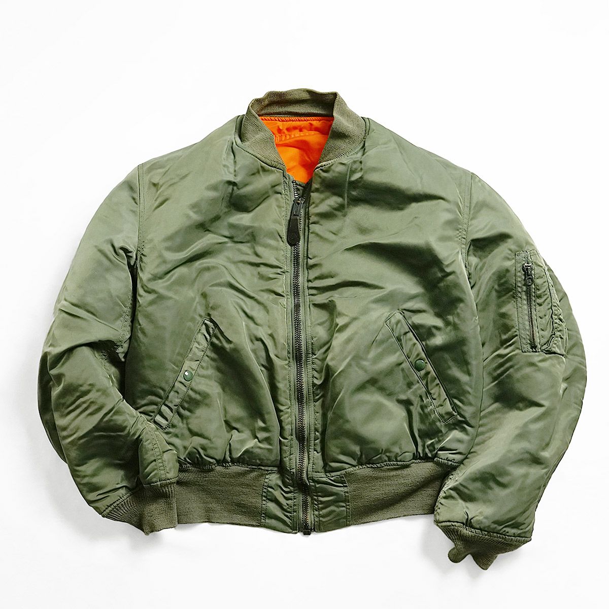 【値下】 ALPHA アルファ MA-1 フライトジャケット アメリカ製 ALPHA INDUSTRIES INC. MA-1 JAPAN SPEC 20004 : ミリタリーショップ