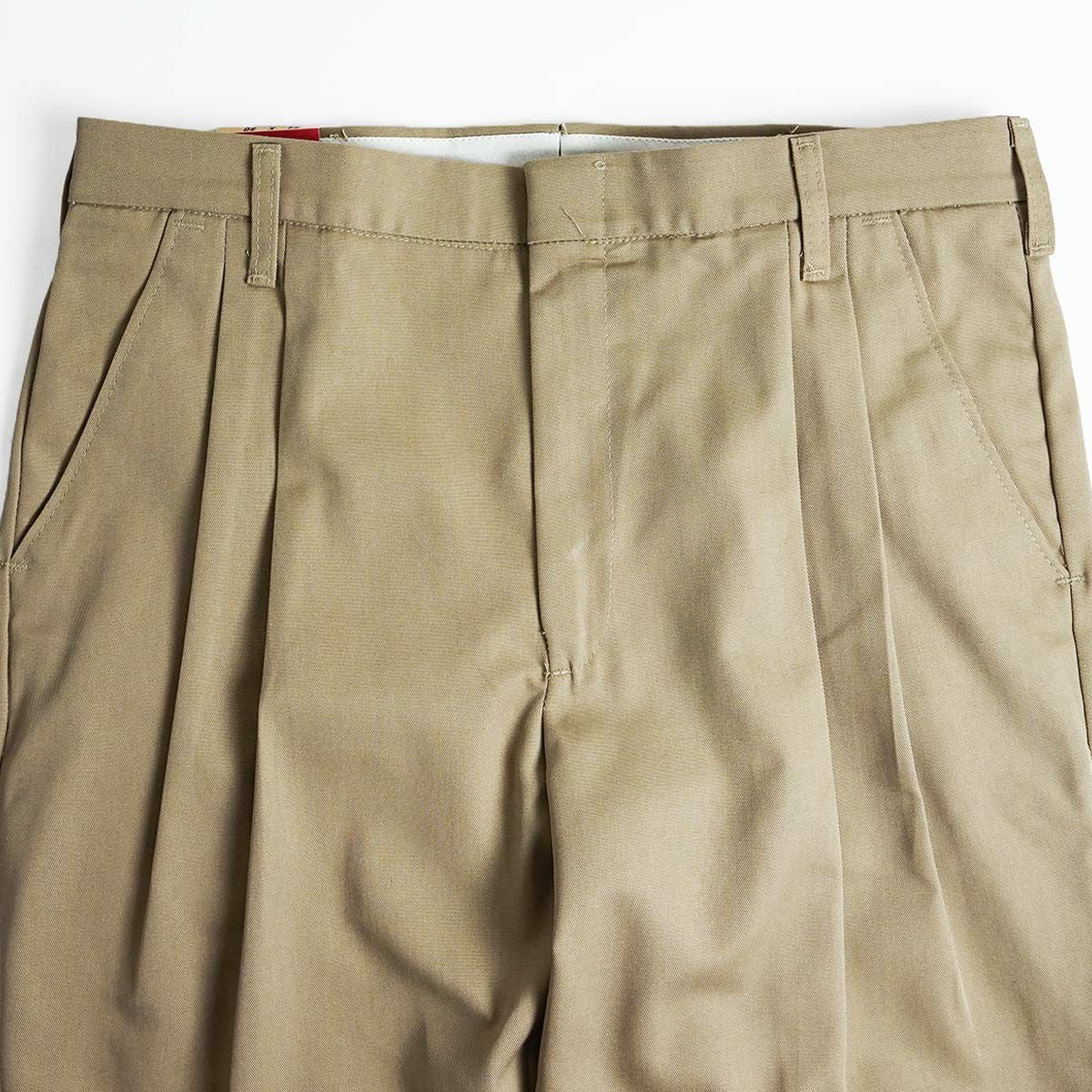 レッドキャップREDKAPPT38プリーツドツイルスラックス(メンズ30-42インチチノパンワークチノツータックタック入りトラウザー)