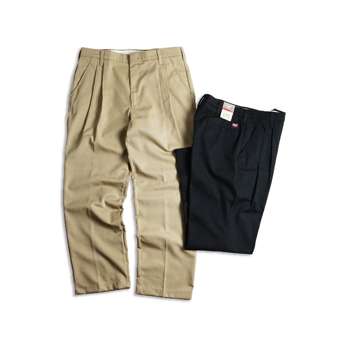 レッドキャップREDKAPPT38プリーツドツイルスラックス(メンズ30-42インチチノパンワークチノツータックタック入りトラウザー)