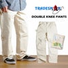トレーズマンTRADESMANダブルニーペインターパンツナチュラル(メンズ30-42インチアメリカ製米国製ワークパンツ)