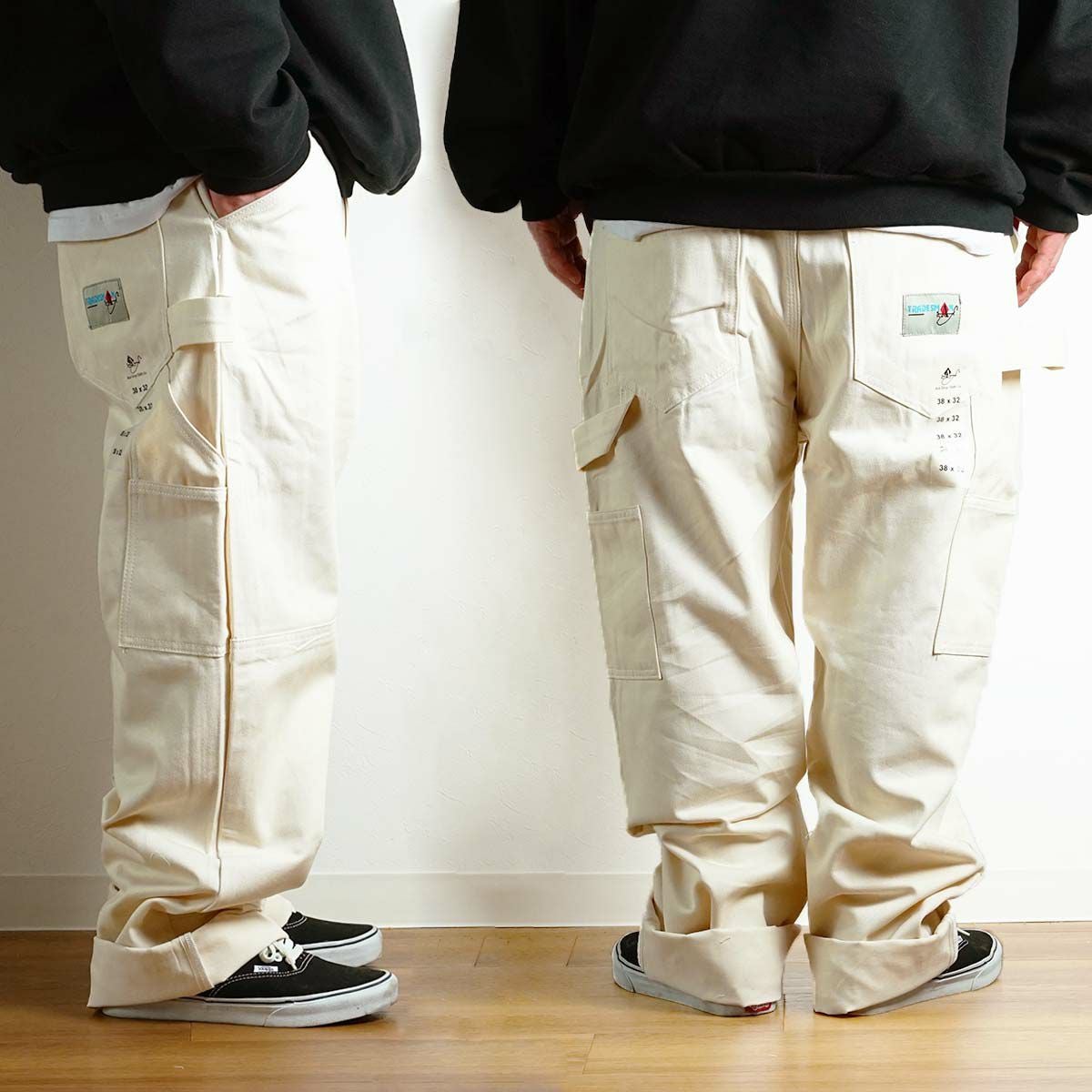 トレーズマンTRADESMANダブルニーペインターパンツナチュラル