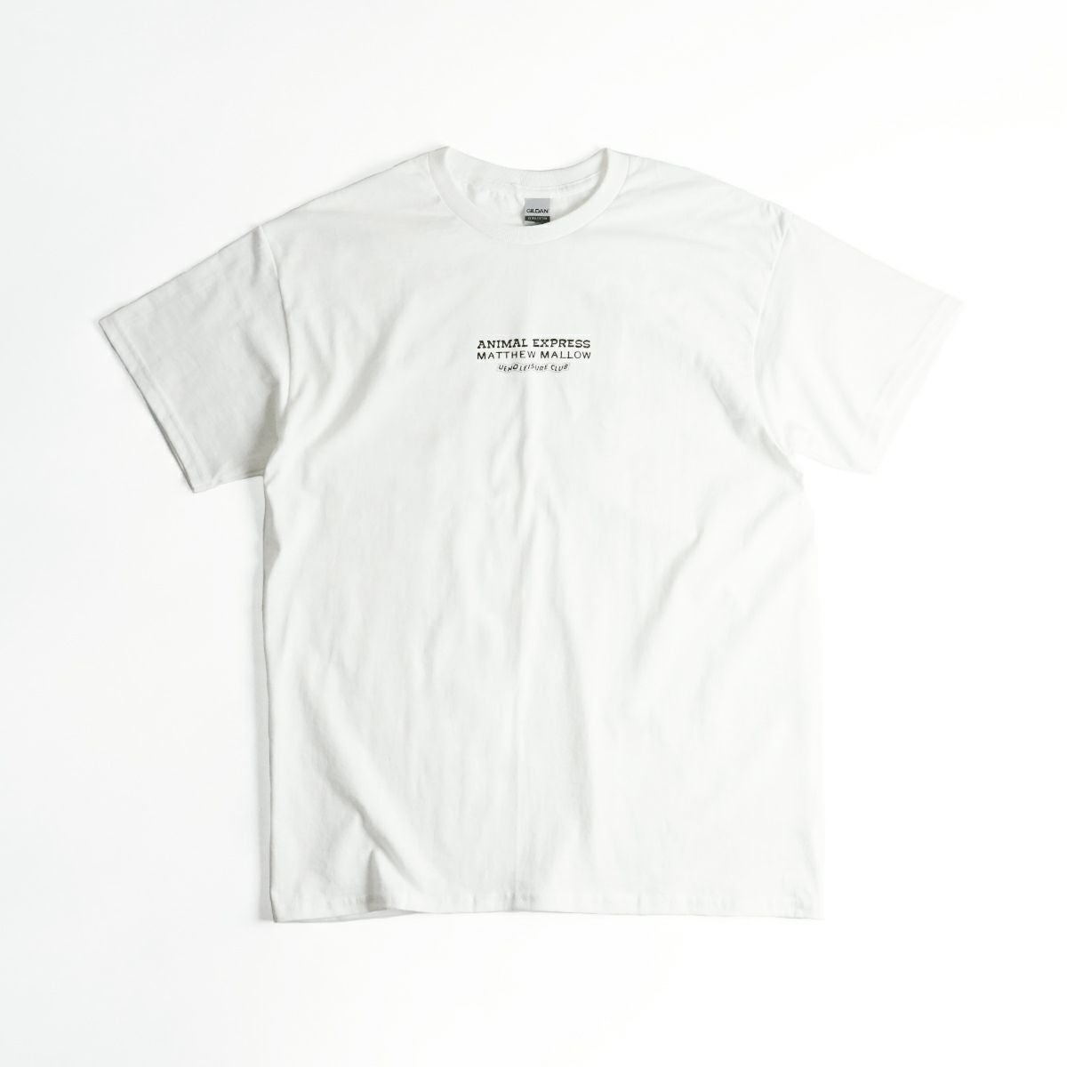 ウエノレジャークラブUENOLEISURECLUBマシューマローポップアップアニマルエクスプレス限定半袖Tシャツ（メンズレディースユニセックスS-XXLMATTHEWMALLOWCoffeebyJalanaギルダン)