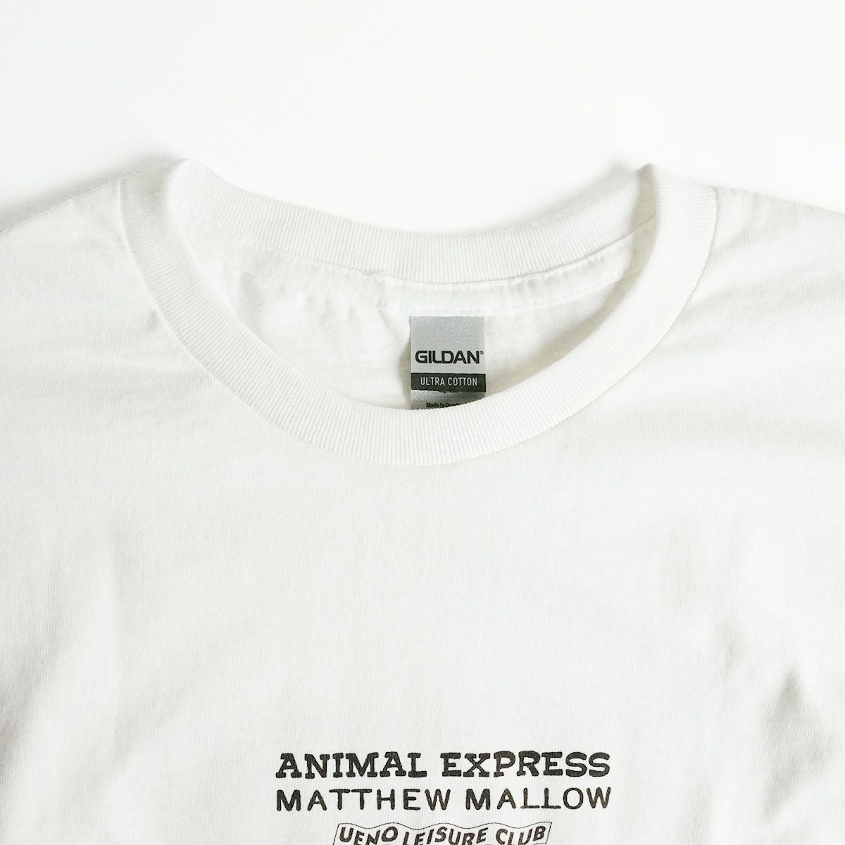 ウエノレジャークラブUENOLEISURECLUBマシューマローポップアップアニマルエクスプレス限定半袖Tシャツ（メンズレディースユニセックスS-XXLMATTHEWMALLOWCoffeebyJalanaギルダン)