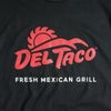 デルタコDELTACO半袖Tシャツブラックロゴ
