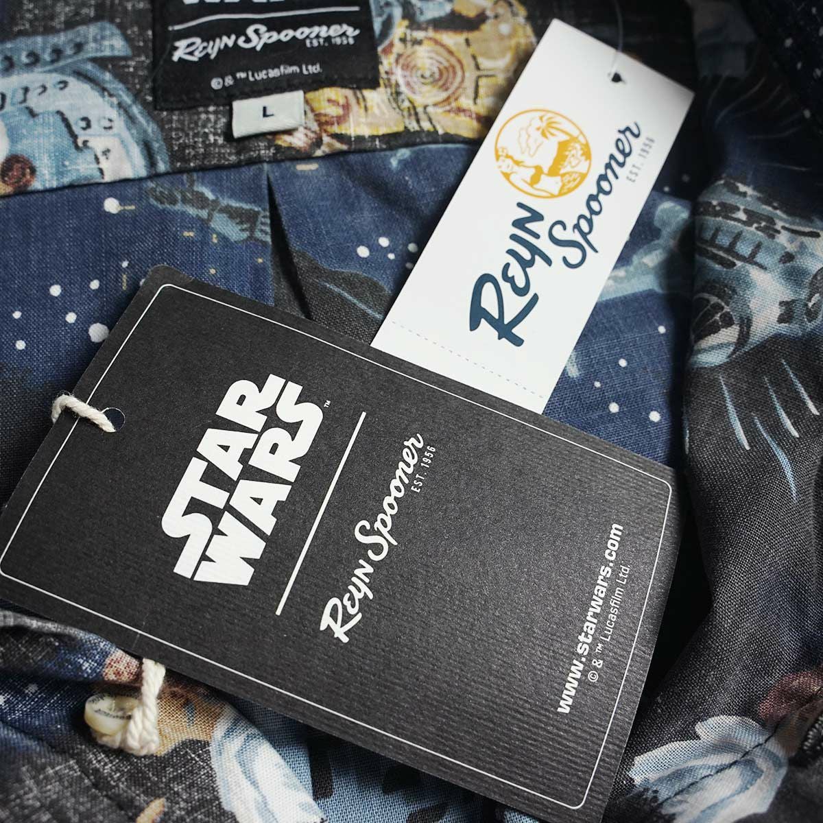レインスプーナーXスターウォーズREYNSPOONERXSTARWARS半袖アロハシャツフルオープンAGALAXYFAR，FARAWAY．．．
