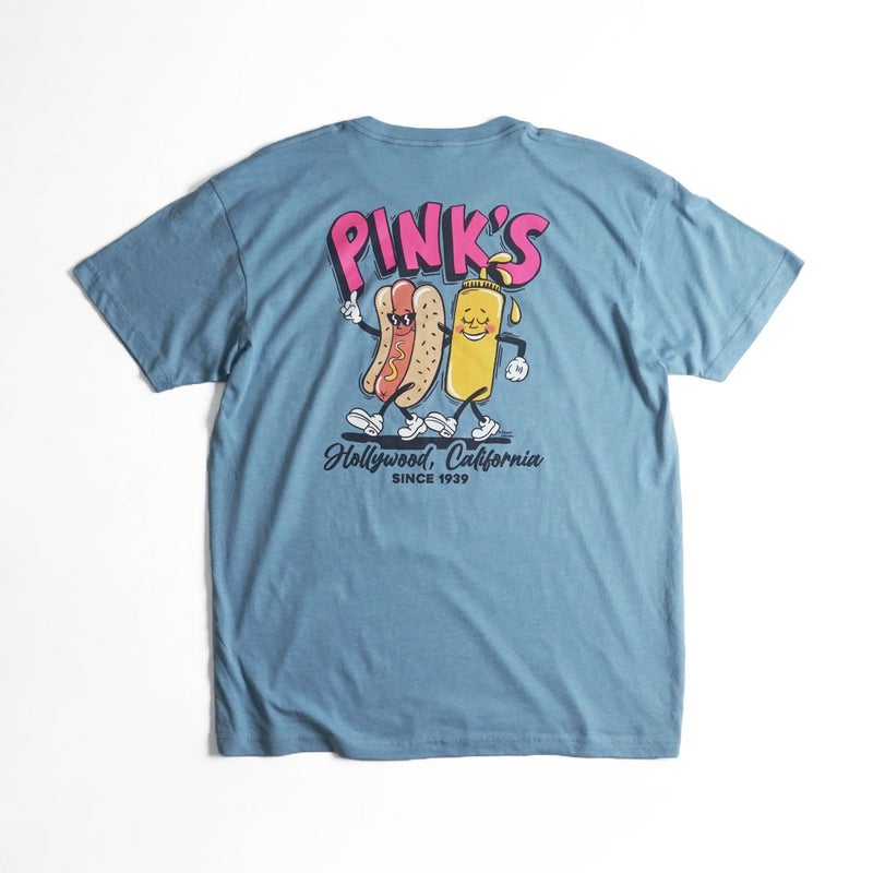 ピンクスホットドッグスPINKSHOTDOGS半袖Tシャツホットドッグスフロントプリント