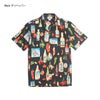 パシフィックレジェンドPACIFICLEGEND総柄半袖シャツ(メンズ410アロハシャツ開襟アメリカ製米国製)